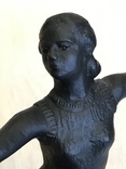 Девушка с булавами, 17,5 см Куса ( 1962г) вес 0,708 кг б/у, фото №5