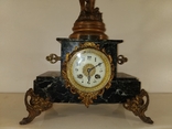 Антикварные каминные часы E.GP "Женщина" арт. 0566, фото №5