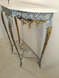Бронзовый стол с мрамором арт. 0931, фото №6