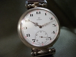 Часы мужские Омега, Omega, Швейцария. Серебреный корпус, № механизма 42272245., фото №4