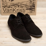 Чоловічі шкіряні літні туфлі VanKristi classic black Код:Код: П 343 чз, фото №2