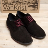 Чоловічі шкіряні літні туфлі VanKristi classic black Код :П 500 чз, фото №2