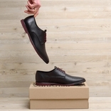 Чоловічі шкіряні літні туфлі VanKristi classic black Код: П 500 чк, фото №7