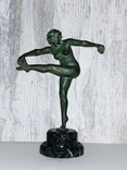 Бронзовая скульптура "восточная танцовщица" Claire Jeanne Roberte Colinet (1880-1950), фото №2