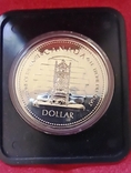 Канада 1 доллар, 1977 25 лет коронации Елизаветы II,коробка,С83, фото №3