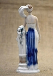 Фарфоровая статуэтка Дама Румыния 1980 гг, photo number 5