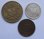 Французский Протекторат Тунис 5 франков франк 5 сантимов, фото №2