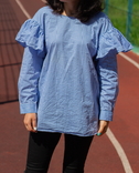 Блузка в полоску ZARA (M), фото №3