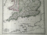 1812 Англия (карта 29х41 Верже) СерияАнтик, фото №6