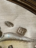 Салфетница с серебряной накладкой 800 проба Италия, фото №5