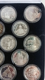 1995 г - набор из 13 монет по 3 рубля пруф в коробке,серебро,все унция, фото №8