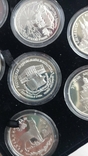 1995 г - набор из 13 монет по 3 рубля пруф в коробке,серебро,все унция, фото №12