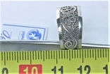 Кольцо перстень серебро 925 проба 2,78 грамма 19 размер, фото №6
