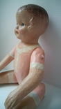 Старинная кукла композит папье маше 40см, фото №13