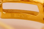 Кольцо "Зигзаг", золото750 вставки бриллианты., фото №8