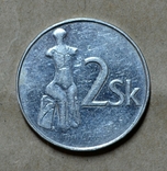 2 Крони Словаччина 1994р. монетний двір "Z", фото №3