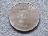Индия 2 рупии 2010 года Калькутта, фото №3