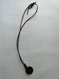 Кулон из натурального камня на шнурке (бижутерия США) №3-033-0521, фото №2