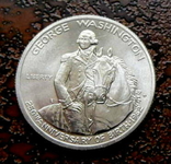 1/2 доллара (50 центов) США 1982 состояние серебро, фото №2