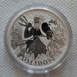 Новинка. Посейдон 1 доллар 2021 Серебро 1oz 9999 "Боги Олимпа", фото №4