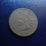 1 цент 1881 США (Г.16.31), фото №3