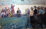 Жанровая картина Песни над Днепром 1960 е Заслуженный художник Украины, фото №3