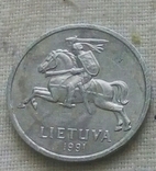 1 centas 1991року, Латвія., фото №2