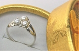 Кольцо перстень серебро 925 проба 17 размер 1.80 грамма, фото №2