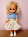 Кукла блондинка 30см длинные волосы ГДР, фото №3