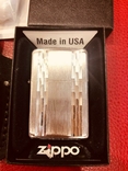 Набор Зажигалка Zippo 24994 DIAMOND STRIPES ,родной чехол,ватки., фото №4