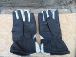 Перчатки зимние черно-серебристые, фото №5