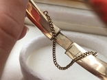 Вінтажний браслет метал з позолотою та іменним гравіюванням, фото №7