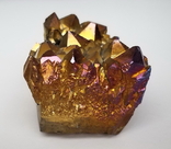 Друза кристаллов кварца с напылением титаном и висмутом, 242 г, фото №6