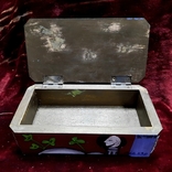 Скринька з дерева, розписана вручну маслом, фото №5