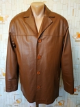 Классический кожаный пиджак JOHN DEVIN Германия р-р 48(состояние нового), фото №2