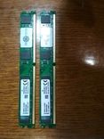 Две планки ОЗУ DDR 2 Kingston 1GB 800 MHz узкопрофильные, numer zdjęcia 2