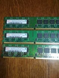 Три планки ОЗУ DDR 2 Hynix 1GB 667 MHz, фото №2