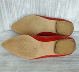 Туфли женские кожаные красные 39 размер, фото №10