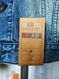 Куртка новая джинсовая AD INDUSTRY джинс коттон р-р М, фото №6