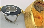 Кольцо перстень бижутерия Bliss оригинал с брилиантом *1894 MI 10,91 грамма размер 16,5, фото №2
