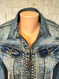 Куртка джинсовая с потертостями FB SISTER стрейч р-р М(состояние!), фото №5