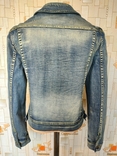 Куртка джинсовая с потертостями FB SISTER стрейч р-р М(состояние!), photo number 7