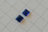 Sapphire blue artificial, 2 pcs, 0.275ct, photo number 2