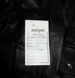 Большая кожаная мужская куртка-китель Zodyak. Лот 652, фото №9