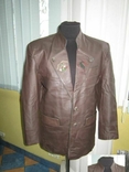 Большой кожаный мужской пиджак. Германия. Лот 661., фото №3