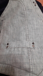Женская жилетка Nile США, лён цвета неяркой бирюзы, фото №5