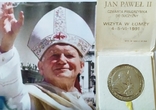 Пам'ятна медаль Іван Павло ІІ-ий, сріблена бронза, фото №3