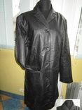 Фирменная женская кожаная куртка - плащ Tom Tailor. Канада. Лот 664, photo number 2