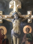 Распятие с деревянной фигуркой Иисуса, фото №5