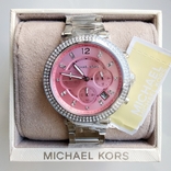 Часы с хронографом Michael Kors Parker MK6105 с кристаллами Swarovski , новые, фото №2